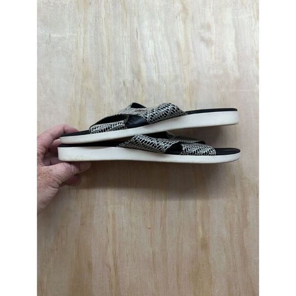 Cole Haan Criss Cross Strap Sandals Grand OS 10 B Blues Flat - Picture 5 of 6